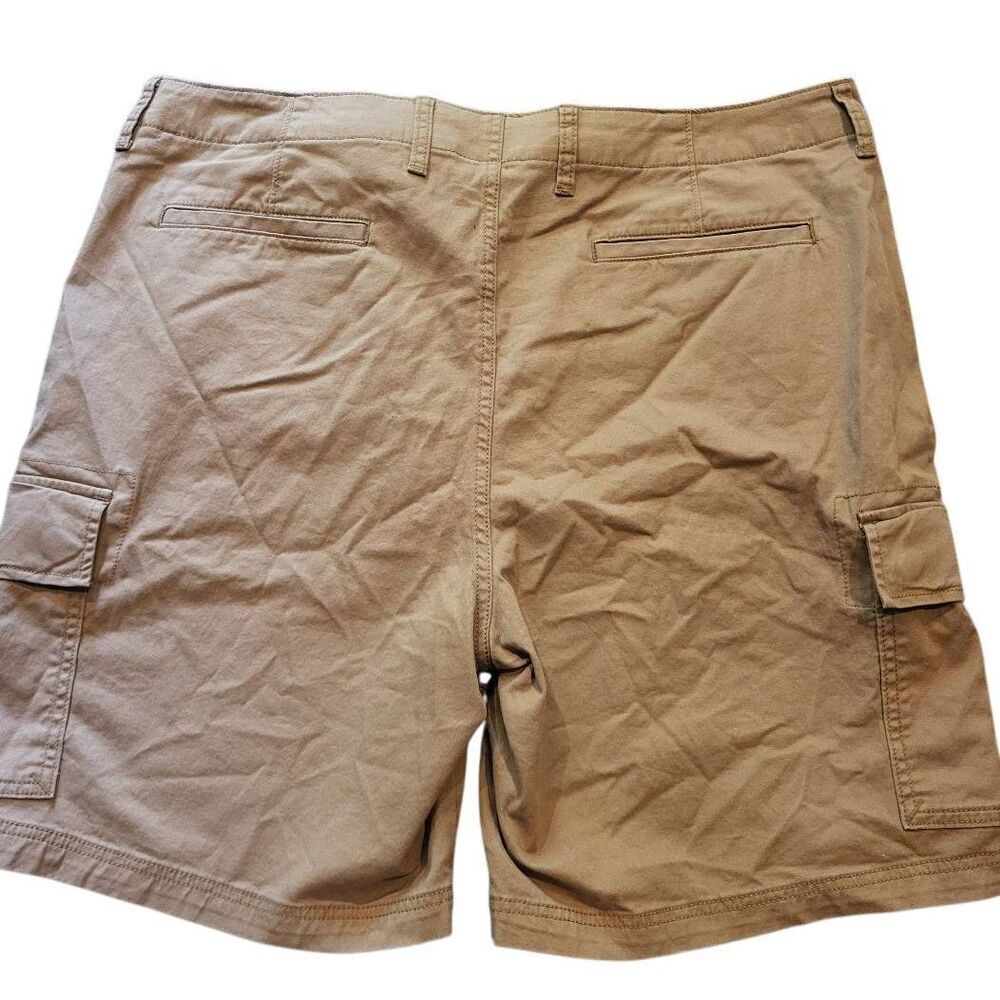 NWT Old Navy Shorts Men's 42 Brown Falconry Lived In Straight Cargo Cotton - Picture 2 of 5